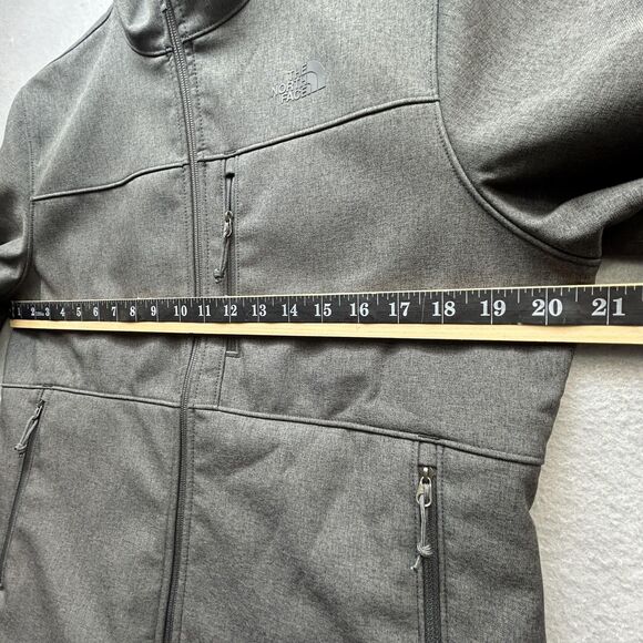 The North Face Softshell Jacket Womens Large Gray Fleece Lined Full Zip - Picture 7 of 15